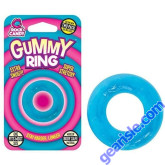 Rock Candy Gummy Ring Blue Cock Ring