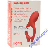Doc Johnson Ivibe Select Vibrating Silicone Cock Iring Coral