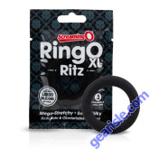 ScreamingO Ringo Ritz XL Cock Ring Liquid Silicone Black