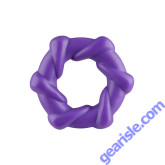 Cock Ring Rock Candy Textured Taffy Twist Purple