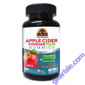 OKAY Gummies Apple Cider Vinegar Plus 48 Count Apple Flavor Probiotics bottle