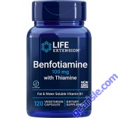 Life Extension Benfotiamine with Thiamine 100mg front