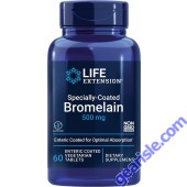 Life Extension Specially-Coated Bromelain 500mg bottle