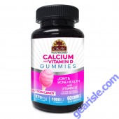 OKAY Gummies Calcium Vitamin D 60 Cnt Cotton Candy Flavor Joint Health bottle