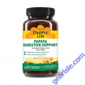 Country Life Papaya Digestive Support 500 ct bottle