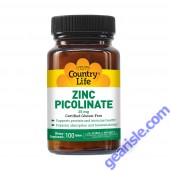 Country Life Zinc Picolinate Capsules