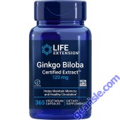 Life Extension Ginkgo Biloba Certified Extract front