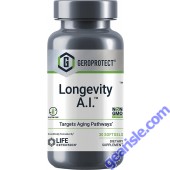 Life Extension Geroprotect Longevity A.I. 30 Softgels front