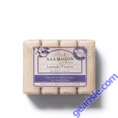 A La Maison Moisturizing Lavender Flower Hand Bar Soap 4 Ct 3.5 Oz front