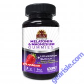 OKAY Gummies Melatonin Magnesium 60 Count Strawberry Sleep Support bottle