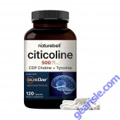NatureBell Citicoline & Tyrosine Brain Support Capsules