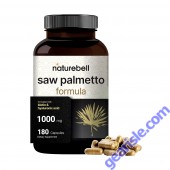NatureBell Saw Palmetto Supplement 1000mg Front