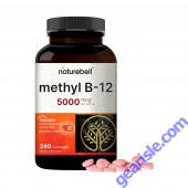 Front view of NatureBell Vitamin B12 Lozenges bottle
