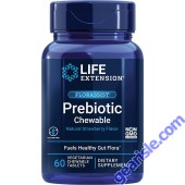 Life Extension FLORASSIST Prebiotic 60 Chewable Tablets front