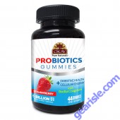 OKAY Gummies Probiotics 44 Count Strawberry Flavor Digestive Support bottle