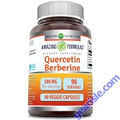 Quercetin Berberine 500mg 90 Caps Immune Support Amazing Formulas