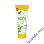 Acnedote Maximum Strength Face Body Scrub 8 Oz Alba Botanica front