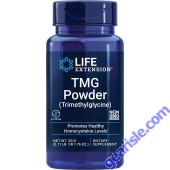 Life Extension TMG Powder Trimethylglycine Gluten Free 500mg 50G bottle