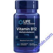 Life Extension Vitamin B12 Methylcobalamin 5mg bottle