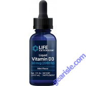 Life Extension Liquid Vitamin D3 50mcg 2000 IU 29.57ml Mint Flavored front