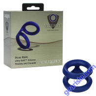 CalExotics Viceroy Platinum Series Silicone Flexible Dual Cock Ring