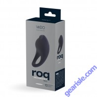 Vedo Toys Roq Rechargeable Cock Ring Just Black