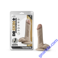 Blush Dr. Skin Plus 6" Posable Dildo Realistic Balls Vanilla
