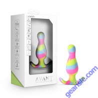 Anal Plug Blush Avant Kaleido Lime Silicone Stayput Design