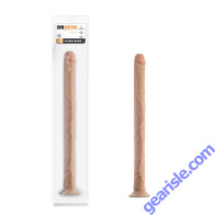 Blush Dr. Skin 19'' Suction Cup Dildo Beige Realistic Flexible 