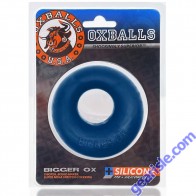 Oxballs Bigger Ox Silicone Padded Cock Ring Blue Ice