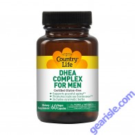  Country Life DHEA Complex Men 50mg Certified Vegan & Gluten Free 60 Capsules
