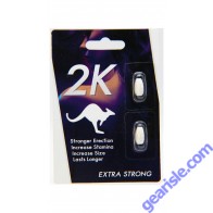Kangaroo 2K White Extra Strong Man Enhancement 2 Pills Pack