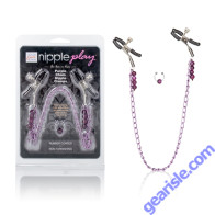 Purple Chain Nipple Clamps Cal Exotic