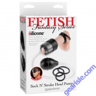 Fetish Fantasy Series Suck N Stroke Head Pump Black