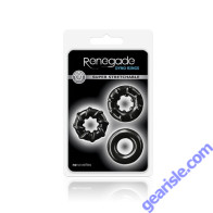 NS Novelties Renegade Dyno Cock Rings Black