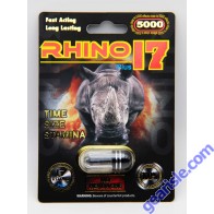 Rhino 17 Black 5000 Pill Male Enhancement