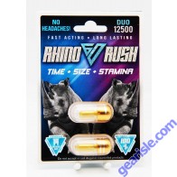 Rhino Rush 60 Duo 12500 Male Sexual Enhancer Pill