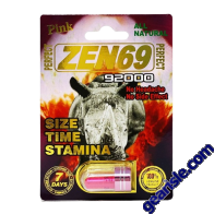 All Natural Perfect Zen69 Pink 92000 Male Enhancement Pill