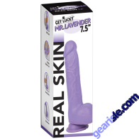 Voodoo Get Lucky Real Skin Mr. Dildo Lavender 7.5" Flexible Suction Cup