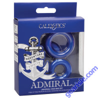 CalExotics Admiral Universal Silicone 3 Cock Ring Set