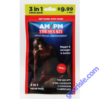 Am Pm The Sex Kit 3 in 1 Male Sexual Enhancement Pill Pack