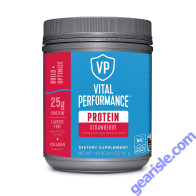 Vital Performance Whey Protein Rich Strawberry Flavor BCAAs Intense Workouts 26.8 Oz