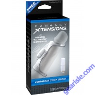 Fantasy X-tensions Vibrating Cock Sling Waterproof  Bullet Toy