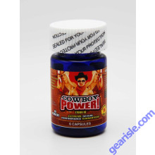 Cowboy Power 17000IU Extreme Sexual Performance Gold 6 Pills Bottle