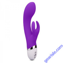 Selfie Vibrator Rabbit Toy Purple Waterproof Rechargeable Silicone
