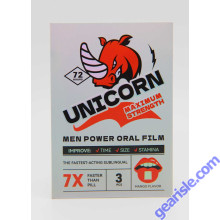 Unicorn Strip 7X Mango Flavor Male Sexual Enhancement 3000mg