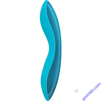 Climax Rechargeable Meg 9x Silicone Wand Vibe Blue 