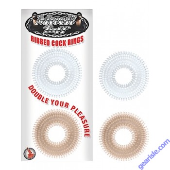 Ribbed Cock Rings 2 Pack Mack Tuff