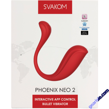 Svakom Phoenix Neo 2 Interactive App Control Bullet Vibrator box