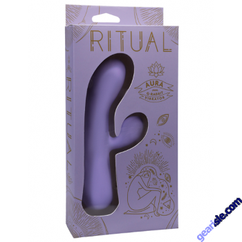 Doc Johnson Ritual Aura Rechargeable G Spot Rabbit Vibrator Silicone box